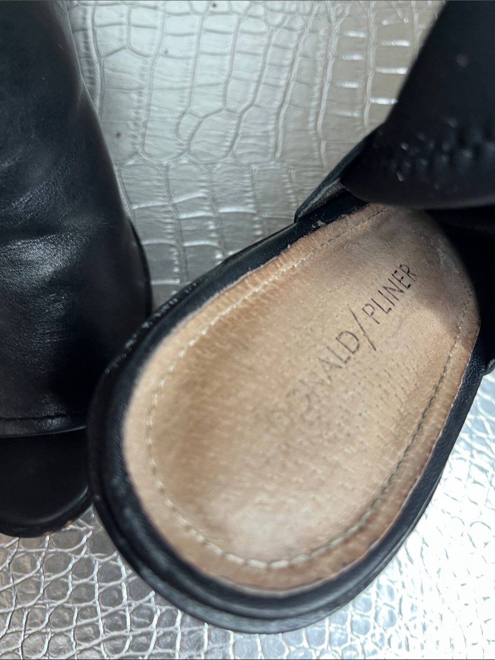 Women's Black Open-Toe Donald Pilner Ankle Boots - Picture 4 of 11